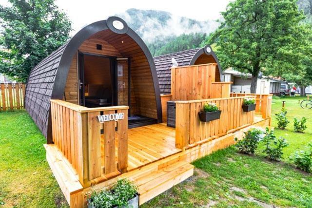 Camping Dreiländereck Blockhütten&Apartments Ried im Oberinntal Exterior foto